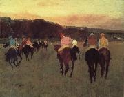 Edgar Degas Race horses in Longchamp oil painting picture wholesale